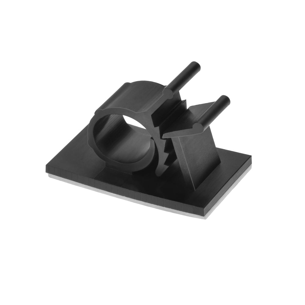 Nylon Self Adhesive Cable Management Clip Round Type 32x19mm L, 100-Pack Nylon Self Adhesive Cable Management Clip Round Type 32x19mm L, 100-Pack